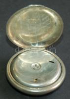 cca. 1910 Eterna márkájú működőképes ébresztős zsebóra másodpercmutatóval porcelán számlappal, hibát...