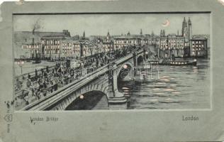 London bridge at night, hold to light (EM)