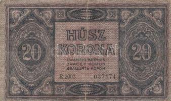 1919. augusztus 9. 20K  T:III-