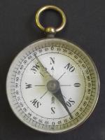 cca 1930 Réz zsebiránytű / Copper compass d: 4cm