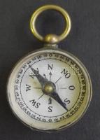 cca 1930 Réz zsebiránytű / Copper compass d: 2cm