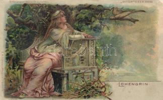 Lohengrin, hold to light litho (wet damage)