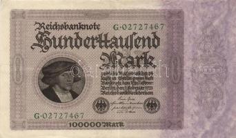 Német Birodalom /Weimari Köztársaság 1922. 10.000M + 1923. 100.000M T:II,II-
Germany/Weimar Republic...