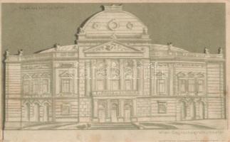 Vienna Volkstheater hold to light litho