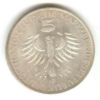 NSZK 1968D 5M Ag "Max Pettenkofer" T:2  GFR 1968D 5 Mark Ag "Max Pettenkofer" C:XF