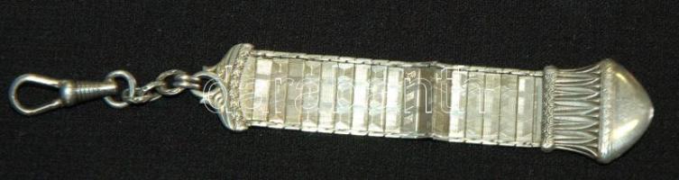 Ezüst (Ag) tiszti lánc kiváló állapotban / Silver officer`s chain in excellent condition 10gr 12cm