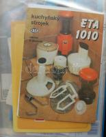 Nagy vegyes nyomtatvány tétel dossziéban: emléklapok, reklámok, feladóvevény, fuvarlevél, képeslapok...