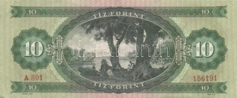 1962. 10Ft (5x) közte egymás utáni sorszámú T:II