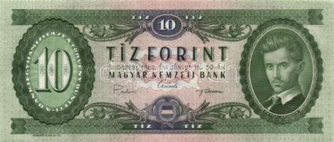 1969. 10Ft (3x)közeli sorszámmal! T:I