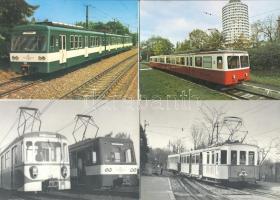 1970 Budapest közlekedéstörténete (buszok, villamosok, stb.) - a BKV modern képeslapsorozata 24 megí...