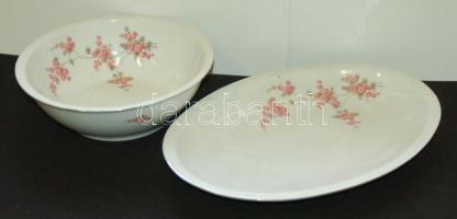 cca 1930 Komplett 6 személyes, virágmintás pajzspecsétes Zsolnay étkészlet, teás és kávés készlettel...