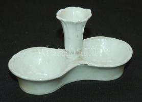 cca 1930 Komplett 6 személyes, virágmintás pajzspecsétes Zsolnay étkészlet, teás és kávés készlettel...