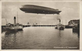 Zeppelin over Friedrichshafen