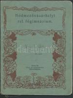 Hódmezővásárhelyi nyomtatvány tétel, benne képeslap, iskolai füzet, ballagási meghívó, évkönyv és ér...