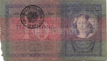 1904. 10K (3x) román körbélyegzővel T:III-,IV