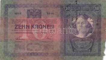 1904. 10K (3x) román körbélyegzővel T:III-,IV