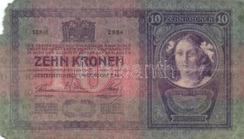 1904. 10K (3x) román körbélyegzővel T:III-,IV