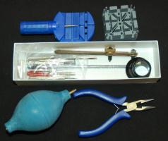Teljes órajavító készlet / Full set of watch repair tools