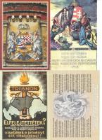 8db használatlan irredenta reprint képeslap