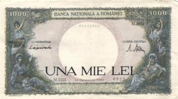 Románia 1944. 1000L (2x) T:II/II-
Romania 1944. 1000 Lei (2x) C:XF/VF