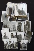 cca 1940 Kb 100 darab magyar városképes fotó sok érdekességgel, hátoldalán helymegjelöléssel / Hungary photos