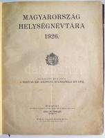 1926 Magyarország helységnévtára