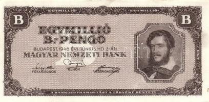 1946. 1.000.000BP (3x) eltérő színárnyalatok T:I-,II(hajtatlanok)