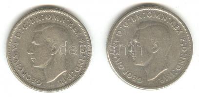 Ausztrália 1946. 1Fl Ag (2x) T:3
Australia 1946. 1 Florin Ag (2x) C:F