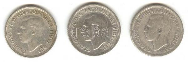 Ausztrália 1952. 1 Sh Ag (3x) T:2-,3
Australia 1952. 1 Shilling Ag (3x) C:VF,F