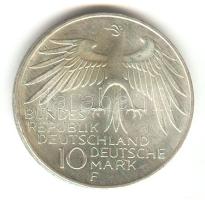 NSZK 1972F 10M Ag "Olimpia-München" T:2 GFR 1972F 10 Mark Ag "Olymics Munich" C:XF