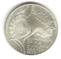 NSZK 1972F 10M Ag "Olimpia-München" T:2
GFR 1972F 10 Mark Ag "Olymics Munich" C:...