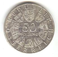 Ausztria 1965. 50Sch Ag "Bécsi Egyetem" T:2+ Austria 1965. 50 Schilling Ag "Vienna Univertsity" C:XF+