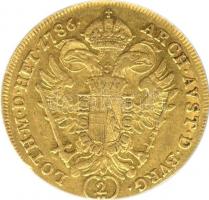 Ausztria 1786A 2 Dukát Au "II. József" Bécs (6.97g) T:2 / 
Austria 1786A 2 Ducat Au "...