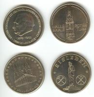 NDK ~1960. 5db különféle ffém emlékérem (35mm) T:1/2 Germany-Democratic Republic ~1960. 5 different medallions (35mm) C:Unc/XF