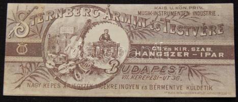 Sternberg Ármin számolócédula