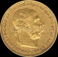 Ausztria 1892. 20K Au "Ferenc József" (6,7751g) T:2/2-  Austria 1892. 20 Corona Au "Franz Joseph I" (6,7751g) C:XF/VF