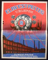 Eliwest Priteg telefon reklámnyomtatvány és megrendelő-boríték 4p. lyukkal.