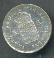 1849NB 6Kr Ag előoldal körirati "Y"-ja jobbra eltolódott! T:2