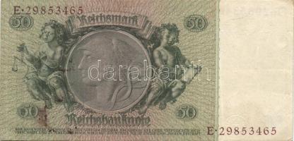 Német 3. Birodalom 1933. 50M (2x) hét-/nyolcjegyű sorszám, vízjel: Hansemann T:II-
German Third Reic...