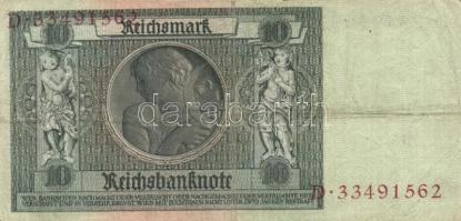 Német 3. Birodalom 1929./1945. 10M (2x) kétféle vízjel! T:II,III
German Third Reich 1929./1945. 10 M...