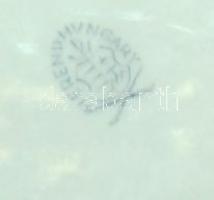 Viktória-mintás halacskás Herendi porcelán bonbonniere 12x14 cm