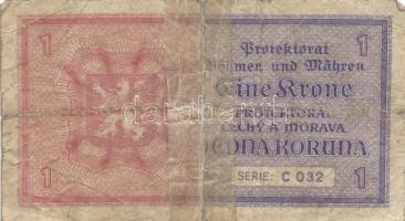 Német 3. Birodalom/Cseh-Morva Protektorátus/német megszállás 1940. 1K (2x) + 5K T:III,III-
German Th...