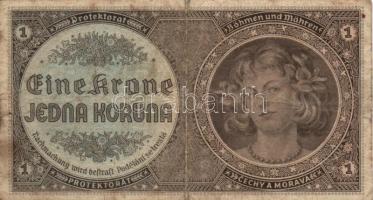 Német 3. Birodalom/Cseh-Morva Protektorátus/német megszállás 1940. 1K (2x) + 5K T:III,III-
German Th...