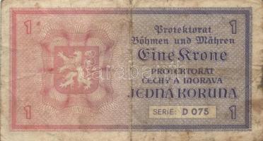 Német 3. Birodalom/Cseh-Morva Protektorátus/német megszállás 1940. 1K (2x) + 5K T:III,III-
German Th...