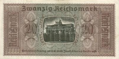 Német 3. Birodalom 1940-45. 20RM T:II
German Third Reich 1940-45. 20 Reichsmark C:XF