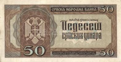 Szerbia/német megszállás 1941. 20D + 1942. 50D T:IV,II
Serbia/German occupation 1941. 20 Dinara  + 1...