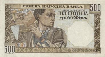 Szerbia/német megszállás 1941. 100D + 500D T:III,II
Serbia/German occupation 1941. 100 Dinara + 500 ...