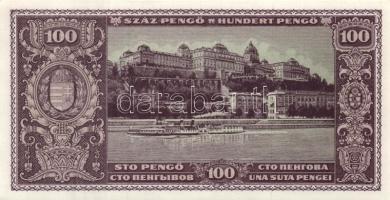 1945. 100P (3x) egymás utáni sorszámmal T:I-(apró sarokhajlás)