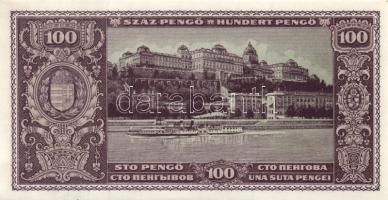 1945. 100P (3x) egymás utáni sorszámmal T:I-(apró sarokhajlás)