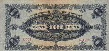 1946. 10.000MP (5x) színváltozatok és nyomat eltolódások T:II